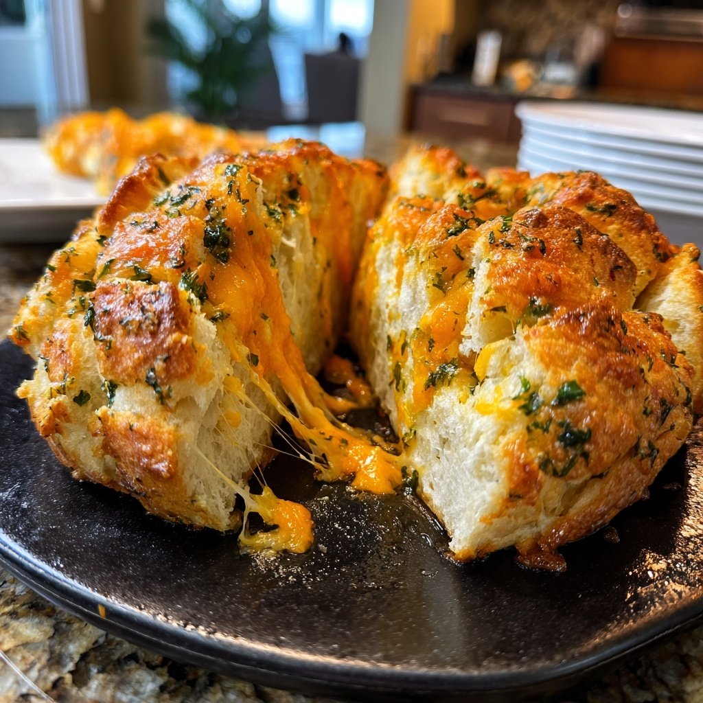 Super Bowl Party Food Cheesy Pull Apart Bread