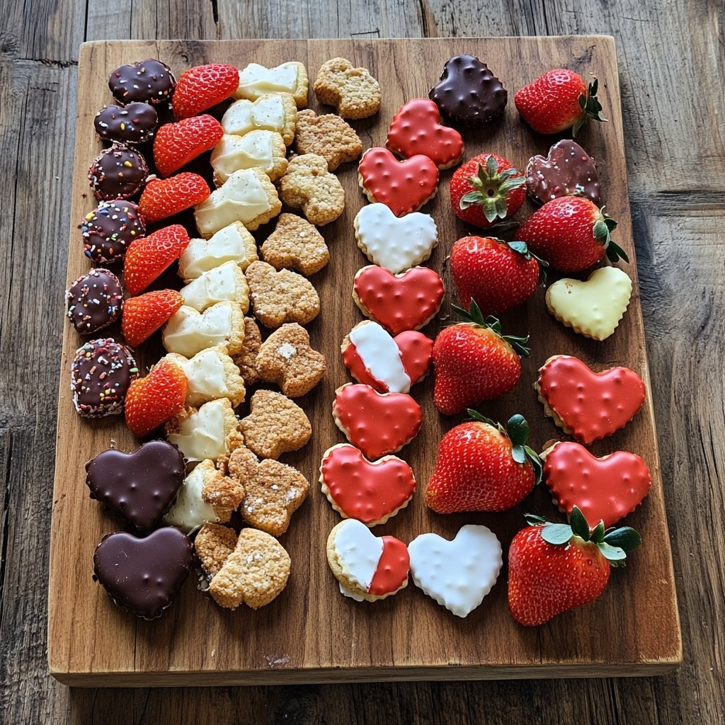 Valentines Charcuterie Board Dessert Style