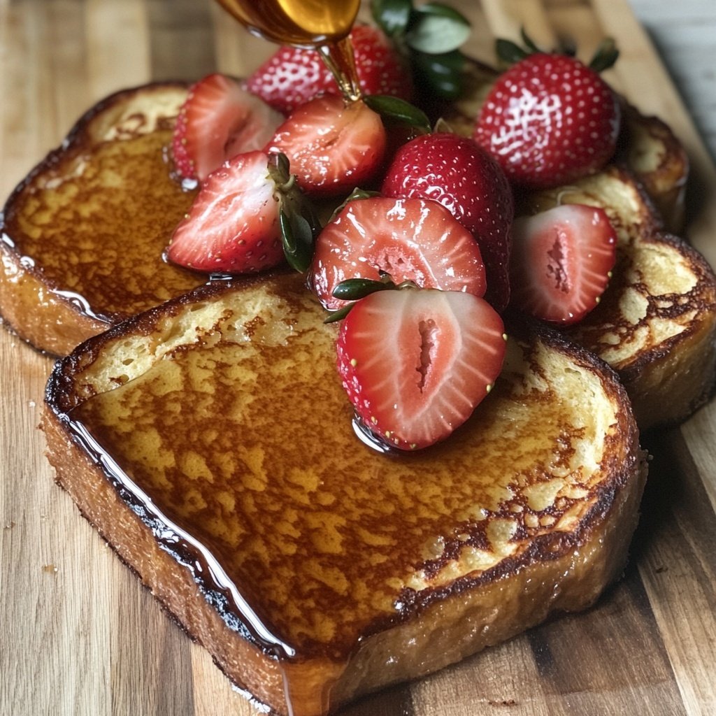 Valentine Breakfast Strawberry French Toast