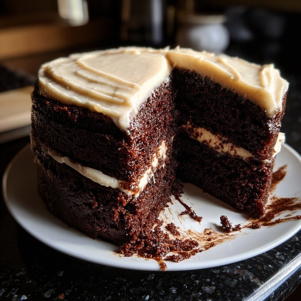 Chocolate Cake With Milk Frosting