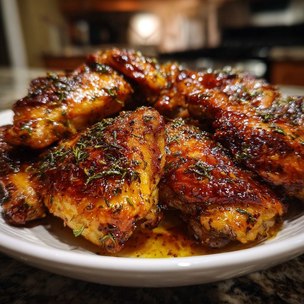 Chicken with Honey Thyme Glaze