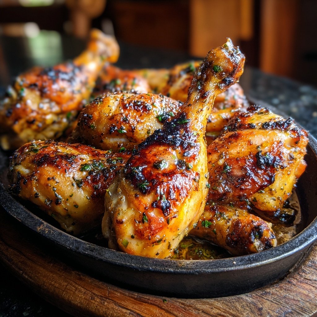 Garlic Roasted Chicken Drumsticks