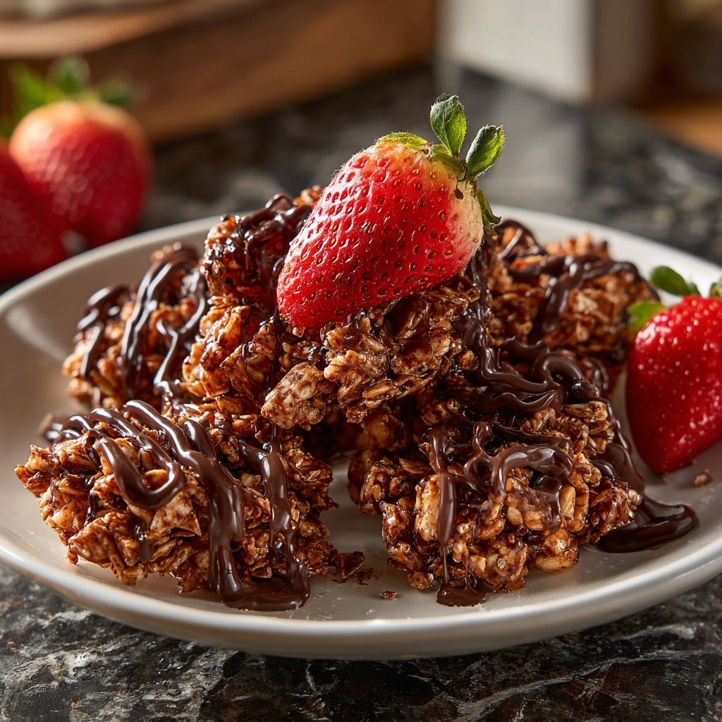 Valentines Snacks Strawberry Chocolate Crunch